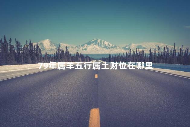 79年属羊五行属土财位在哪里
