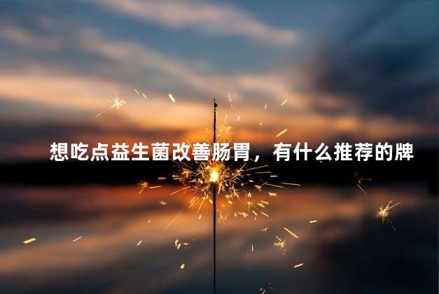 想吃点益生菌改善肠胃，有什么推荐的牌子