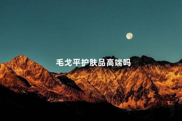 毛戈平护肤品高端吗