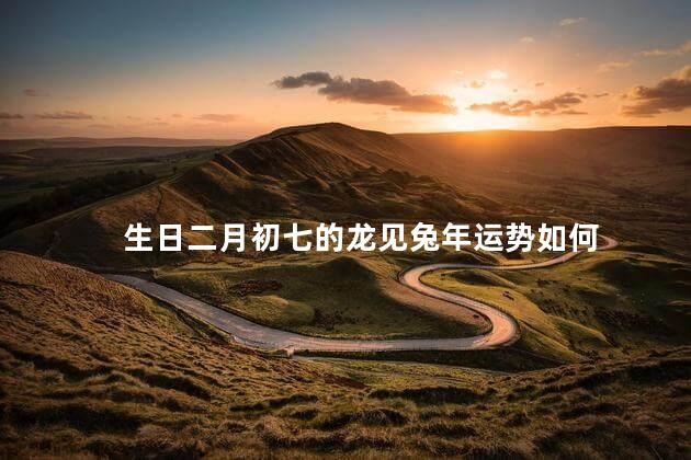 生日二月初七的龙见兔年运势如何